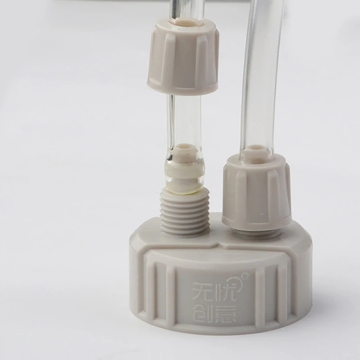 Kit reattore CO2 fai -da -te: diffusore d'aria, tubo a doppio connettore, valvole e tappo del bottiglia per piante d'acquario e serbatoio di pesce