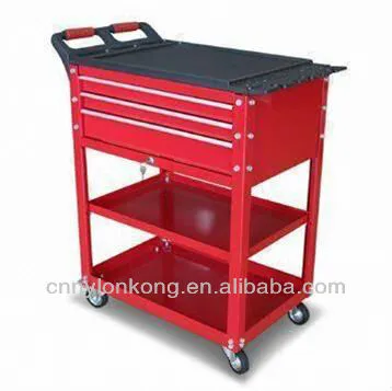 Compact Mobile Tool Chest, Compact Mobile Tool Cabinet with Red Powder Coating Finishing and Ideal for Workshop/Garage