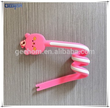 pvc gifts earphone winder headphones cable winder cable tidy