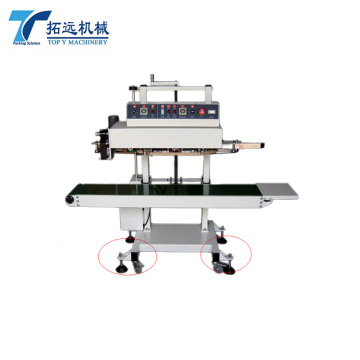 Semi-Automatic Horizontal Continuous Band Plastic Bag Sealing Machine with Vacuum