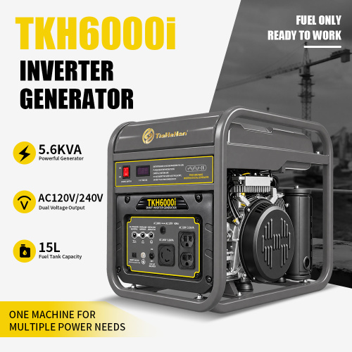 Generador inversor de gasolina TKH6000i 120V/240V 60Hz