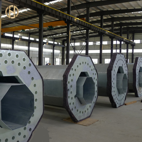 Galvanized Transmission Terminal 9.75m Pole