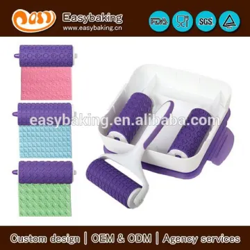 China factory supply pattern embosser fondant decorative roller
