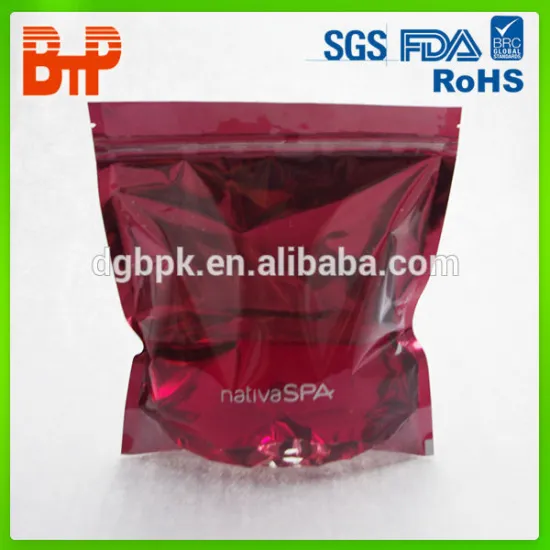 Custom printing transparent aluminum foil packaging bag