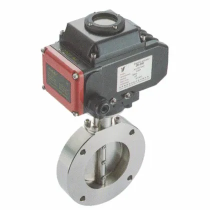 SS304 Stainless Steel Pneumatic Vacuum Butterfly Valve with KF Flange 40mm