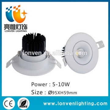 Contemporary stylish surface mounted cob down light
