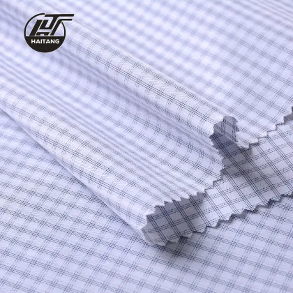 Check Bamboo fabric Strip Fabric Polyester Fabric