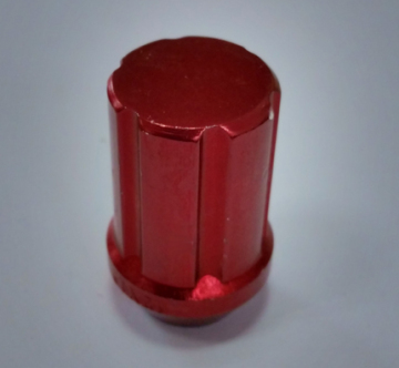 aluminium red color electrophoresis wheel lug nuts