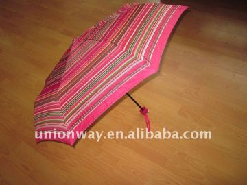 3 folding red easy auto open and close umbrella