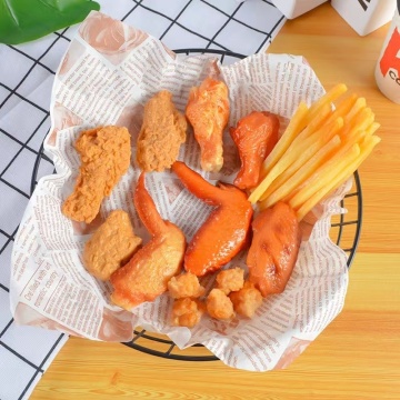 Mini Simulation Food Keychain - Fried Chicken, Fries & Wings Pendant