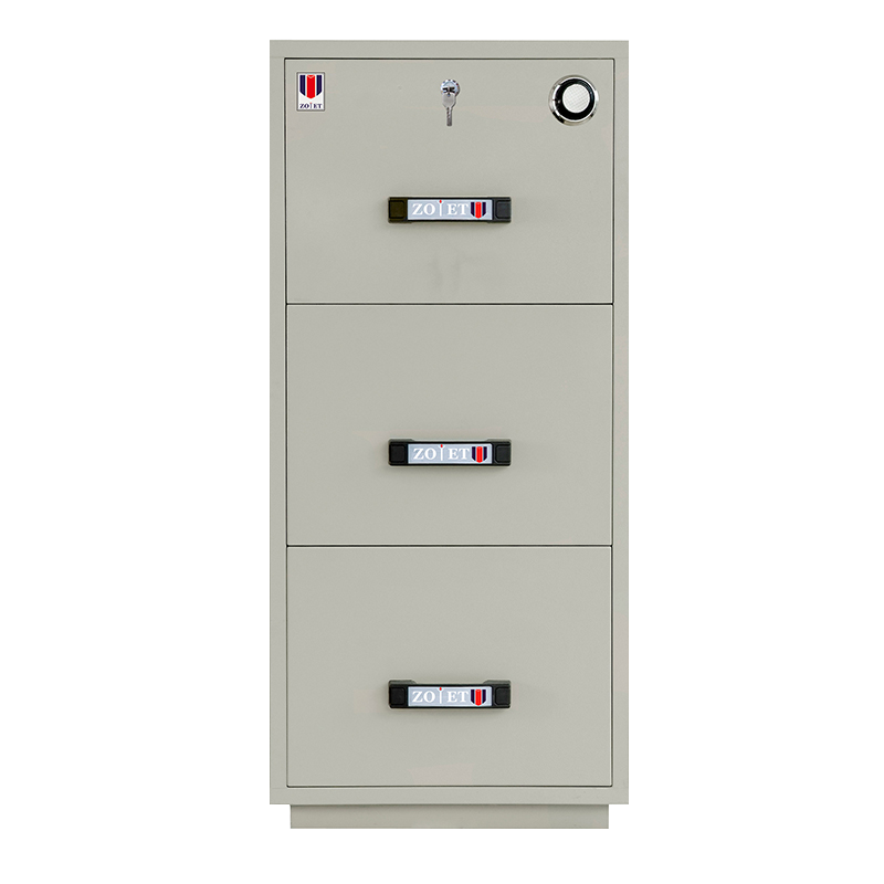 3 drawers CS SGS standards fire-proof filing cabinets