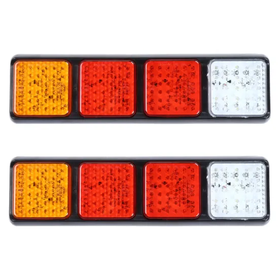 Trailer Tail Light Kit Stop/Reverse/Fog/Indicator LED Combination Tail Light for Truck Trailer RV UTV Camper Van Boat