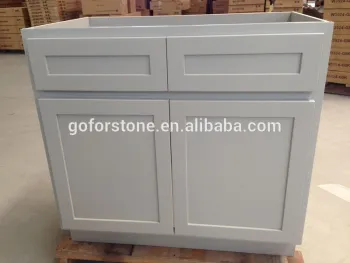 Wholesale Birch wood ready made kitchen cabinets with sink factory price