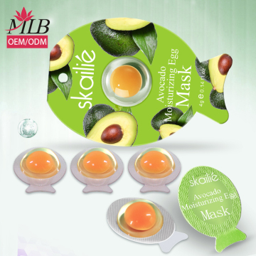 Guangzhou Manufacturer Small Egg Moist Up Collagen Repair and Brightening Avocado Cream Facial Mask