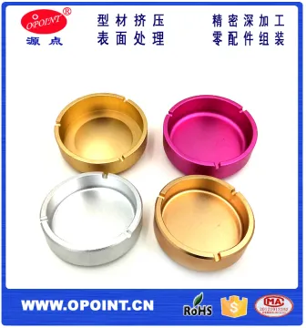 wholesale windproof custom logo portable round aluminum ashtray