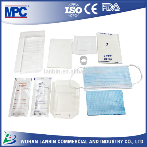 S320006 central line set medical sterile disposable plastic nursery tray