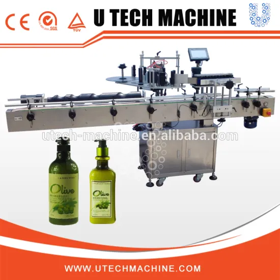 Both Side Round Bottle Automatic Adhesive Label Attaching Machine