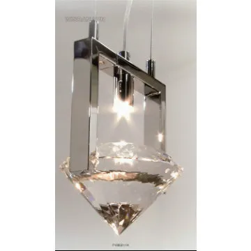 One bulb modern crystal haning lamp
