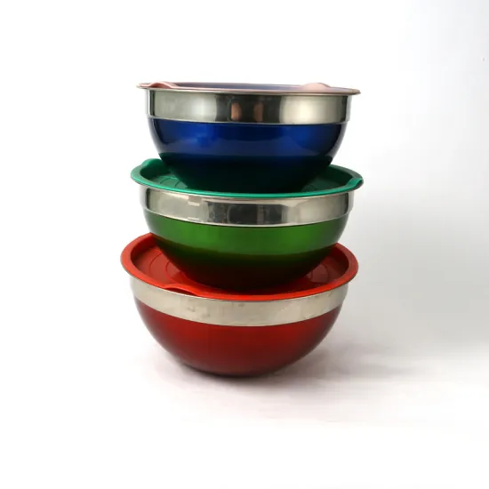 Stainless Steel Belly Shape Bowl with Cover