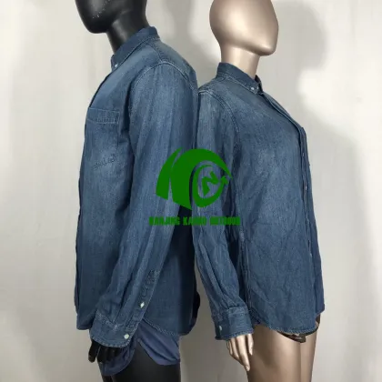 Kango Factory: Cheap All-Season Printed Long Sleeve Denim Shirt
