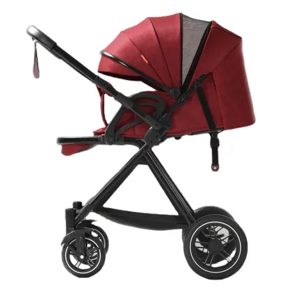 Luxury Two-Way Reversible Handle Push Baby Stroller