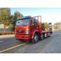 Flatbed truck 3 axles 6x2 excavator carrier