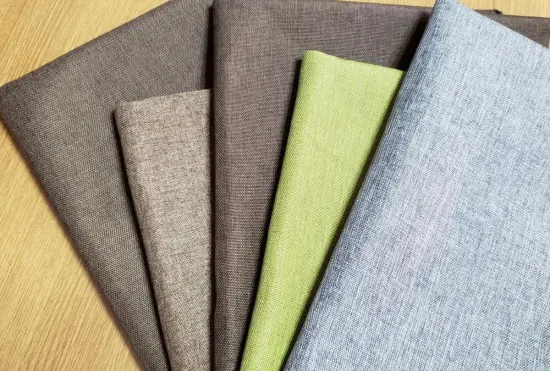 Dyed Polyester Upolstery Sofa Linen Looking Fabric Textile