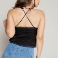 Débardeur de camisole en dentelle pour femmes