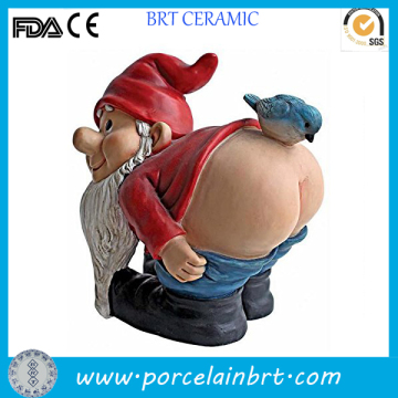 Funny gnome buttock resin Garden Statue