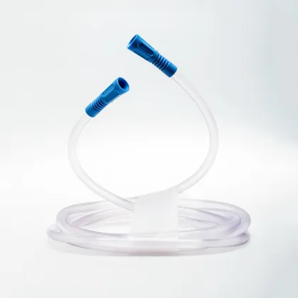 single-use sputum suction tube with yankauer handle