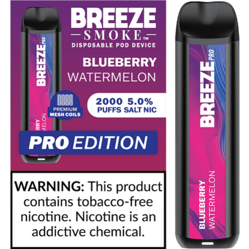 Breeze Pro Smoke 2000 Puffs Disposable Vape E-Cigarette