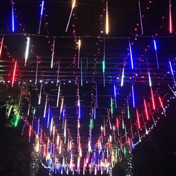 Festival RGB Wedding Icicle LED Meteor Shower Outdoor Decoration Light