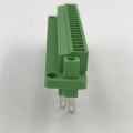 20 pin contact plug-in through wall terminal block