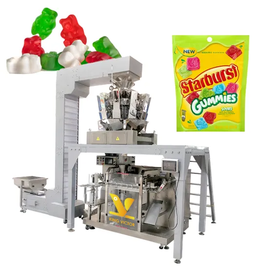 KV New Type Automatic Doypack Pouch Packing Machine for Gummy Candy