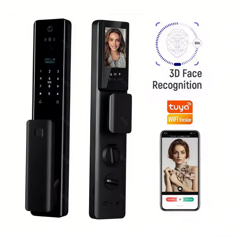Smart Door Lock with WiFi, Fingerprint, Camera, and Remote Control