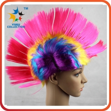 custom color beautiful synthetic fiber material fans wig