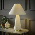 Dramatic Full Fabric Martha Cone Lamp Cream