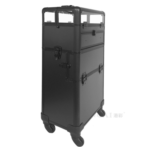 Professional 3 in 1 Acrylic Beauty Rolling Nail Train Case