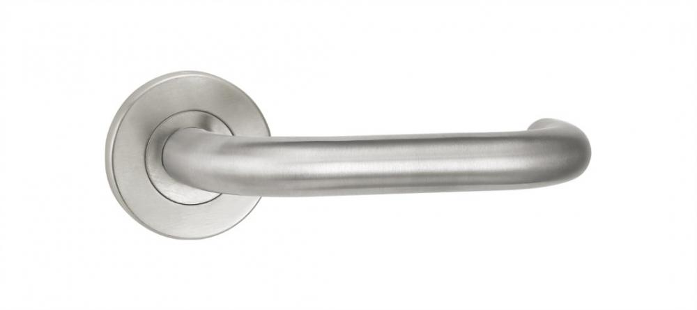 Fire rated outside knob stainless steel handle