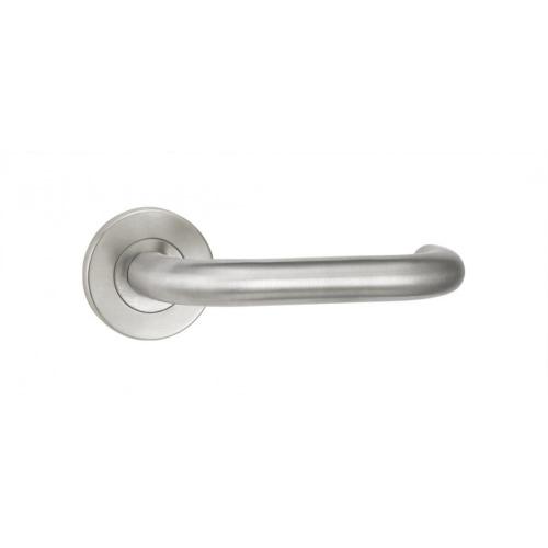 Fire rated outside knob stainless steel handle