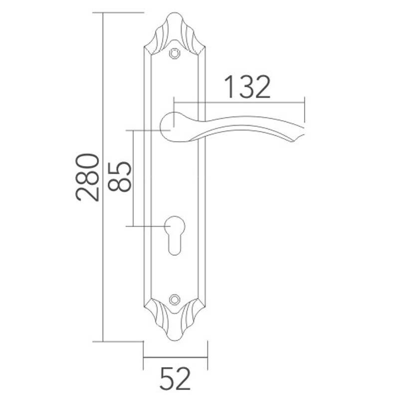 Дверная блокировка из нержавеющей стали ODM Stainless steel door lock ODM