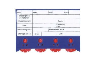 Oem Plastic Case And Magnetic Back Magnetic Label Holder Used In Warehouse 40x100mm 31046