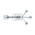 Wrought iron curtain hanging rod