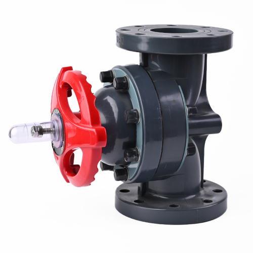Válvula de diafragma com flange UPVC para uso industrial