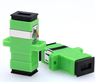 SC APC to Single Mode Fiber Optic Adapter