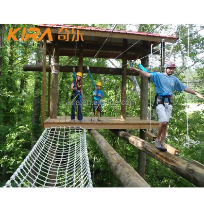 Team Building Climbing Adventure: Ropes Course Equipment