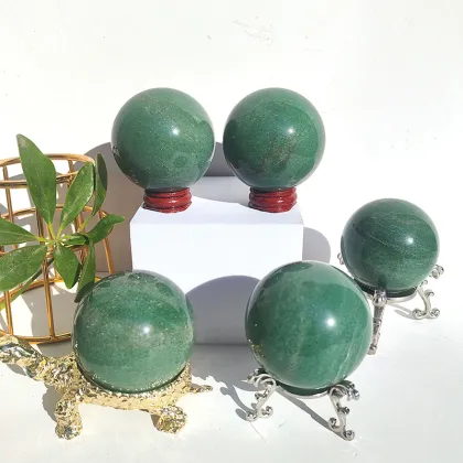 Wholesale Green Aventurine Healing Crystal Spheres