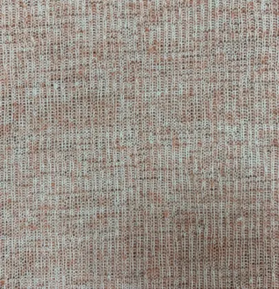 Polyester Hemp Coarse Needle Rib Fabric