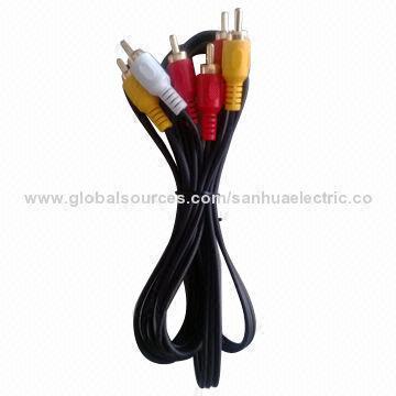 3RCA kabel 3RCA, Emas Plating