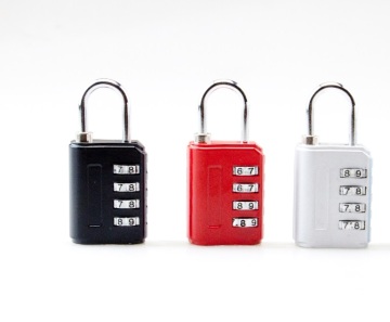 Zinc Alloy Combination Padlock With 4 Wheel Code